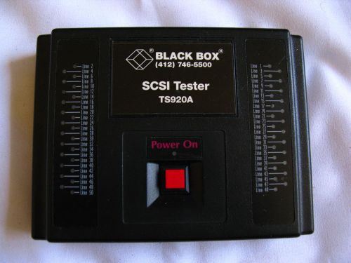 black box SCSI Ribbon Cable Tester 50 pin IDC TS920A