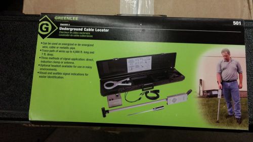Factory Sealed! Greenlee Model 501 Tracker II 2 Underground Cable Locator System