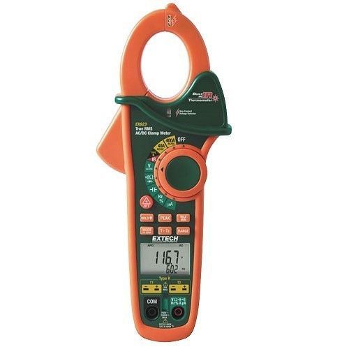Extech ex613 400a dual input clamp meter and ncv (ac/dc for sale