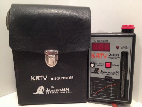 Katy 2000 Jameskamm Technologies Flue Gas Analyzer with Case and Instructions