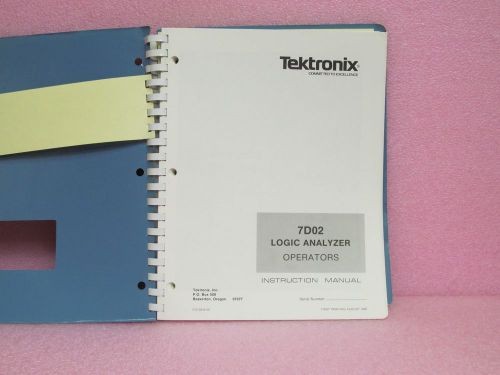 Tektronix Manual 7D02 Logic Analyzer Operators Manual (Rev. 8/80)