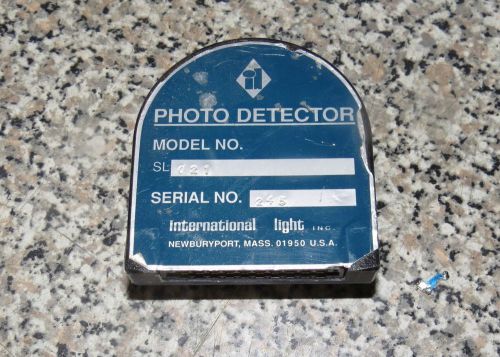 International Light  Radiometer Photometer PHOTO DETECTOR SL021 -e