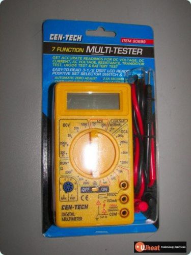 Cen-tech 7 function digital multi-tester multimeter • 90899 for sale