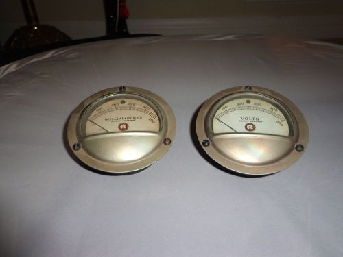 Vintage minty lot of 2 krohn-hite corporation corp gauges meters testing old for sale