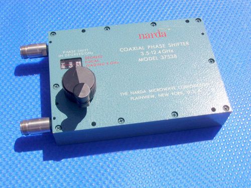 PHASE SHIFTER NARDA MICROWAVE MODEL 3753B PRECISION COAXIAL 3.5 - 12.4 GHz 200 W