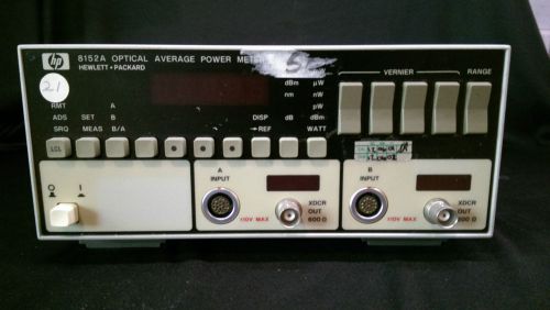 HP 8152A Optical Average Power Meter with 8152B Optical Head