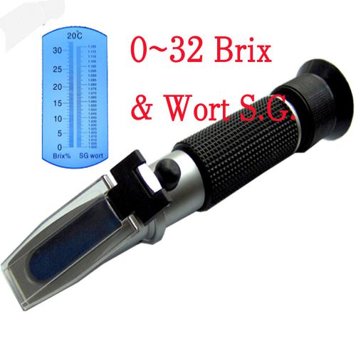 Refractometer,Brix,Brix Sugar Beer Wine 0~32 and wort S.G.
