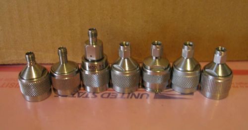 Midwest Microwave Narda Agilent Adapters N-Type SMA Male Female Lot 7 each