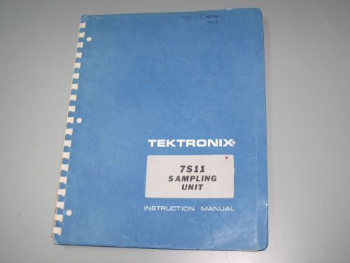 Tektronix 7s11 sampling unit manual good condition for sale