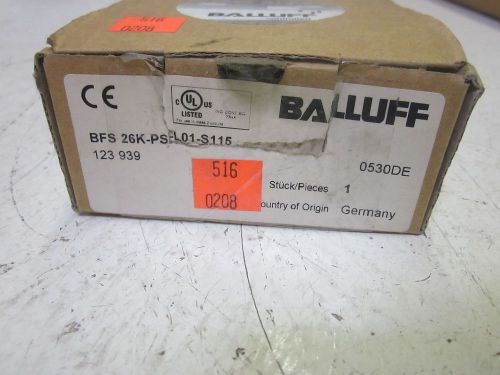 BALLUFF BFS 26K-PS-L01-S115 PHOTOELECTRIC SENSOR 12-28VDC *NEW IN A BOX*
