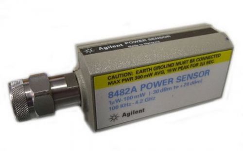 Agilent HP  8482A RF Power Sensor  100kHz to 4.2GHz  1uW to 100mW  -30 to +20dBm