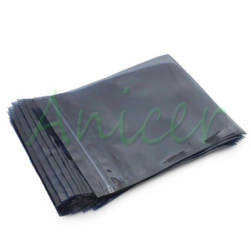 10pcs anti-static esd bag zip lock reclosable shielding packing bags 198*150mm for sale