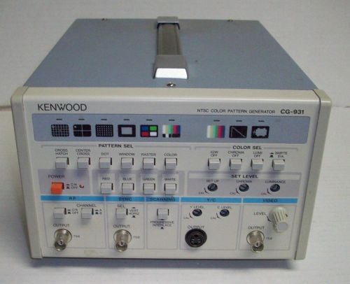 Kenwood CG-931 Video Generator Composite RF Pattern