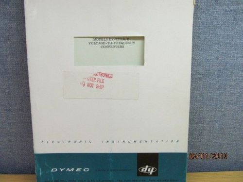 Agilent/HP DY-2211A/B Voltage-to-Frequency Converters Maintenance Manual/schems
