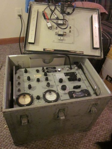 Military Signal Generator SG-297u with Manuals and Case Tested and Works Great!