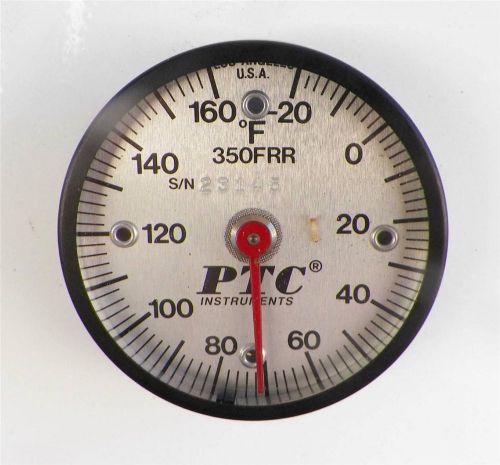PTC~RAILROAD FOUR ALNICO MAGNET MOUNT SURFACE THERMOMETER~350FRR~F -20 to 160