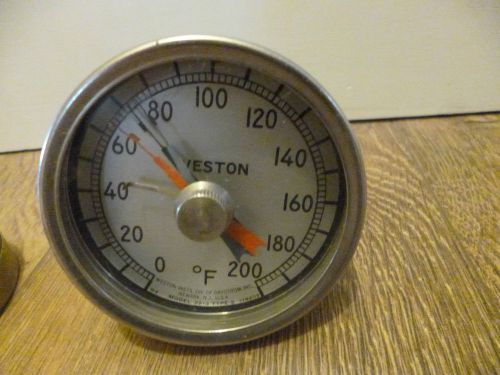 Weston 2213 type 2 178203 industrial thermometer 0-200 degrees fahrenheit for sale