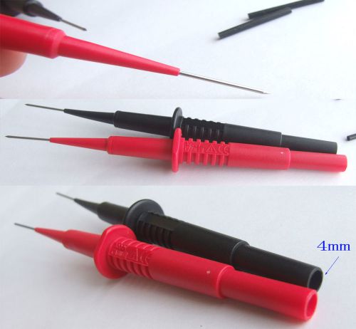 2pair h quality insulation piercing needle test probes for 4mm banana plug jack for sale