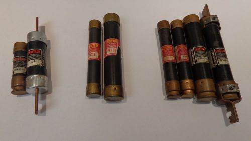 Large lot of industrial fuses - bussmann fusetron gould shawmut for sale