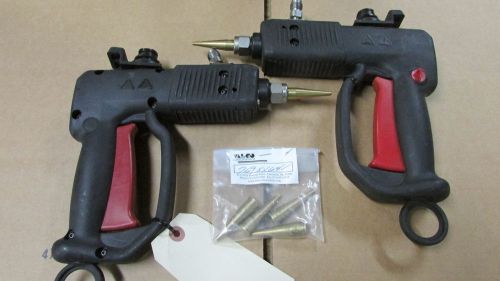 Melton handguns, lot of 2 with extra nozzles for sale