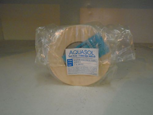 AQUASOL ASWT-2  WATER SOLUBLE TAPE NEW ITEM PACKAGING HAS WEAR AND TEAR 3 IN BOX