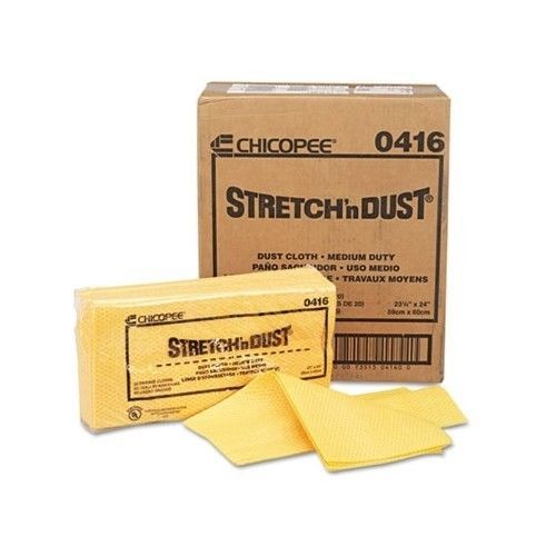 NEW Chicopee 0416 Yellow  Orange Medium Duty Stretch&#039;n Dust Dusting Cloth 24&#034;x24
