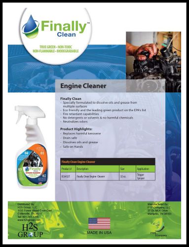Finally clean engine cleaner for sale