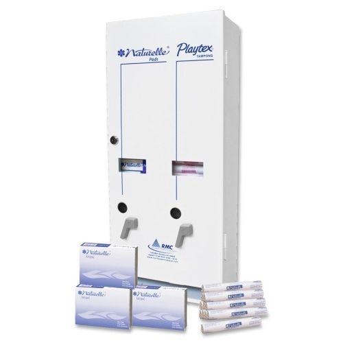 Rochester midland rsvpplus dual sanitary dispenser 10-3/4inx5-1/2inx24in white for sale