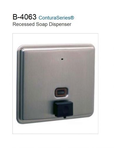 Bobrick B-4063 Recessed Wall Mount Soap Dispenser