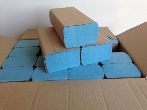 Super Soft PREMIUM Multifold Blue Dairy Wipers, 16 packs of 125 Per Case