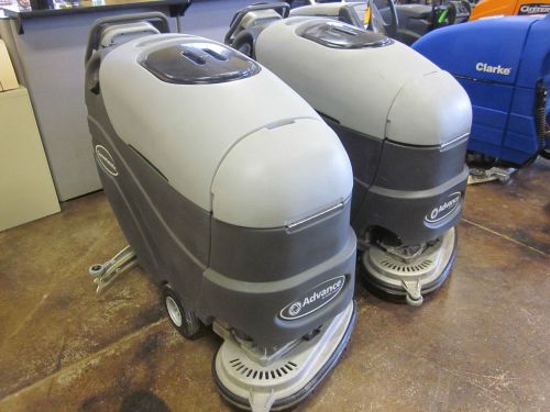 2 advance convertamatic walk behind scrubbers for sale