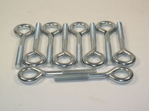 1 lot of 10 pc - 1/2&#034;-13 x 4&#034; turned eye bolt  - no nuts pt# 07215 1  (#1237) for sale