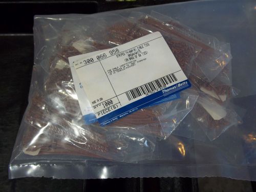 T&amp;B ID Ty-Rap  Cable Tie 3-3/8&#034; Long - BROWN with white stripes - bag of 1000 !