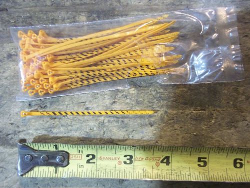 T&amp;B ID Ty-wRap  Cable Tie 3-3/8&#034; Long - Orange with black  strips - bag of 500 !