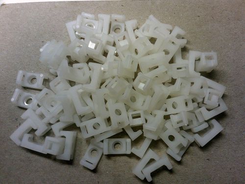Stm-1s saddle cable tie mount screw down white 100 pcs-usa for sale