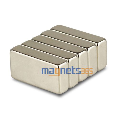 5pcs n35 super strong block cuboid rare earth neodymium magnets f20 x 12 x 5mm for sale