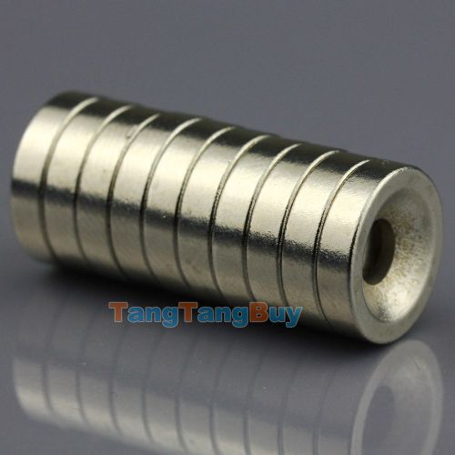 10x N50 Strong Disc Neodymium Magnets 12 x 3mm Hole 3mm Rare Earth Countersunk