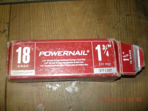 18 gage powercleats powernail 1 3/4&#039;&#039; qty 1,000 for sale