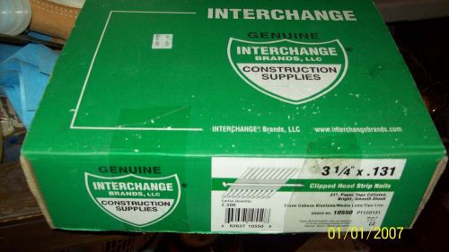 Interchange clipped head strip nails 31/4 x .131 #10558 (2500 ct) for sale