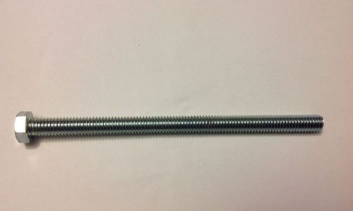 3/8&#034; -16 x 6&#034; hex head tap bolt - full thread - grade 5 - zinc finish for sale