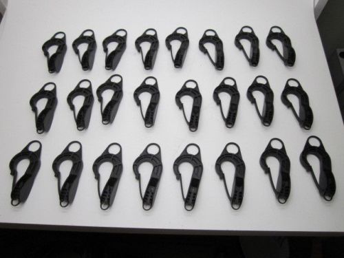 Bungee cord hooks, new lot of 24, molded hard plastic for sale