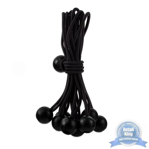 10pc heavy-duty elastic rubber 9&#034;&#034;&#034;&#034; bungee ball cords-tarps canopy new for sale