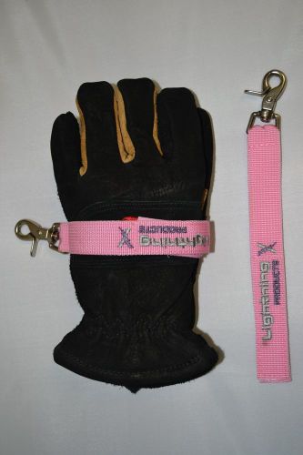 Fire rescue glove strap lightning x (pink) for sale