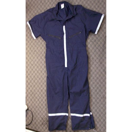 Topps ems short sleeve squad suit fire jumpsuit ss63m-1010 4x-t (58-60) for sale