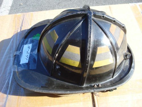 Cairns 1010 Helmet Black + Liner Firefighter Turnout Bunker Fire Gear ...H-241