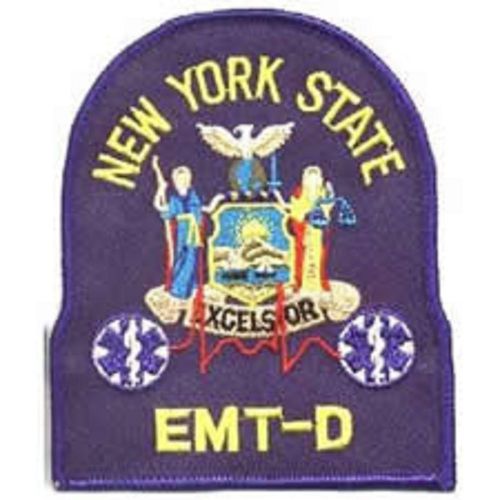 HEROS PRIDE- #5326- NY State EMT- D -/ 4&#034; x 4-3/4&#034;