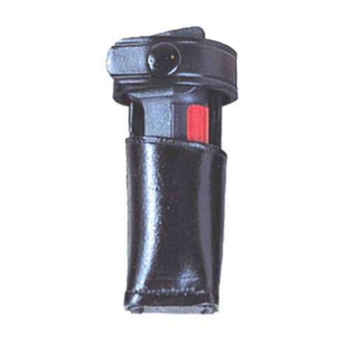Stallion leather mc6-2 mk-6 pepper spray holder black basketweave nickel snap for sale
