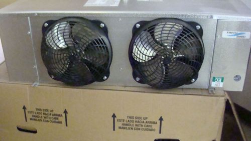 New 2 Fan Electric Defrost Walk In Freezer Evaporator 7,500 Btu&#039;s EC Motors 208V