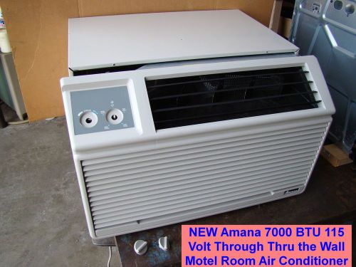New amana 7000 btu 115volt through thru the wall motel room air conditioner unit for sale
