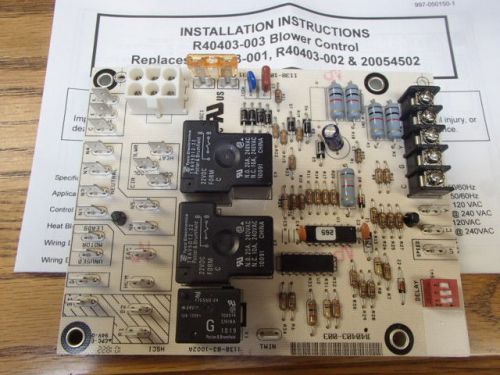 Armstrong Blower control Board,  R40403-003 New, with adjustable fan times